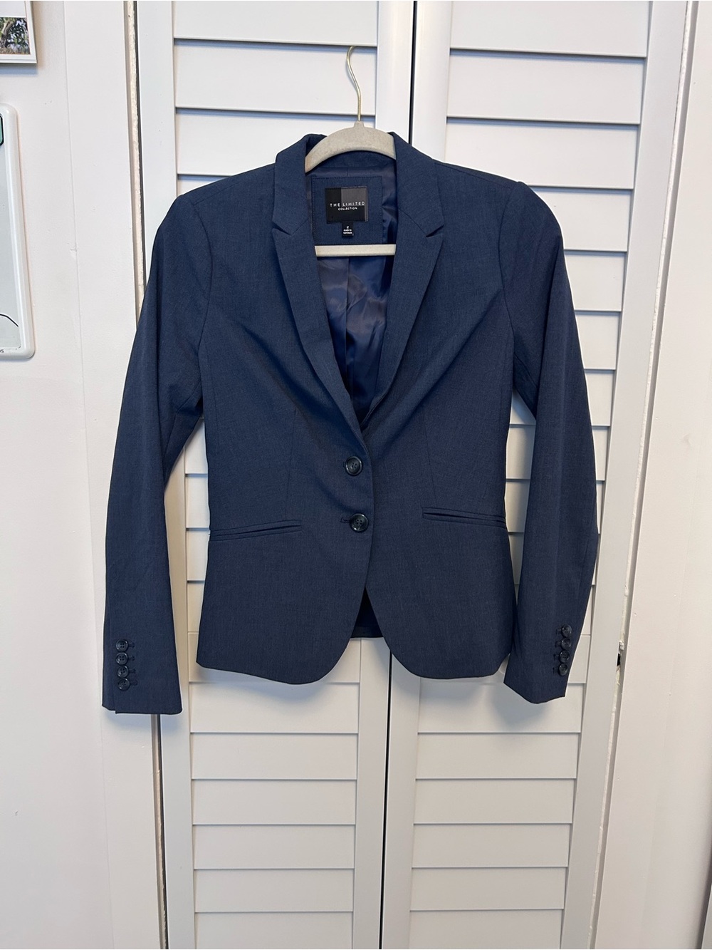 The Limited Navy Blue Two-Button Women's Blazer